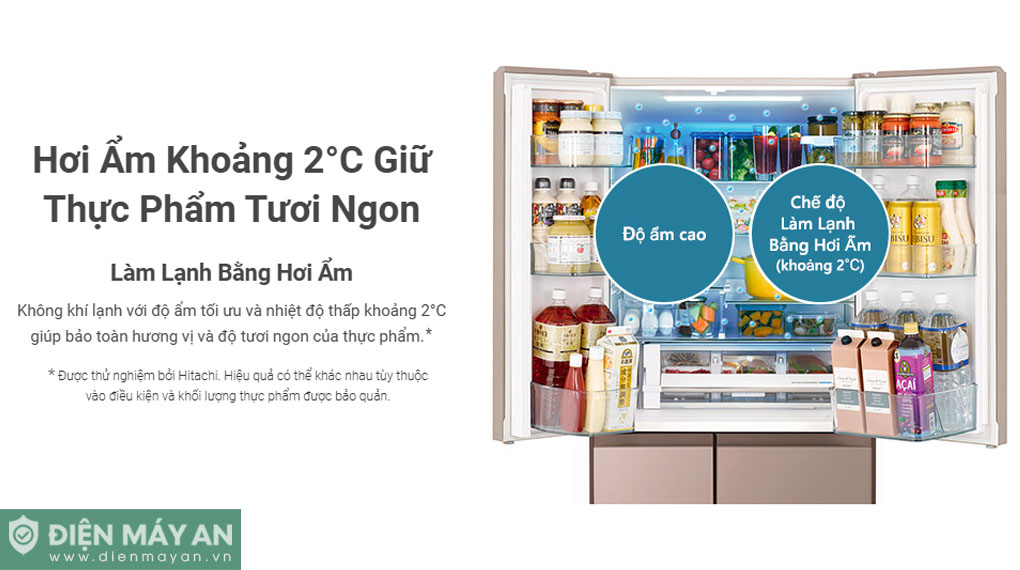 Tủ lạnh Hitachi Inverter 617 lít Multi Door R-HW620RV X